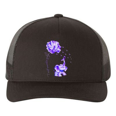 ILl Remember For You Purple Elephant AlzheimerS Awareness Yupoong Adult 5-Panel Trucker Hat