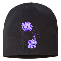 ILl Remember For You Purple Elephant AlzheimerS Awareness Sustainable Beanie