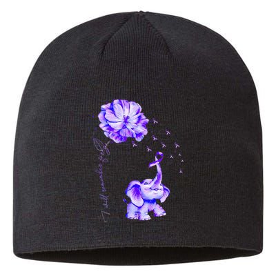 ILl Remember For You Purple Elephant AlzheimerS Awareness Sustainable Beanie