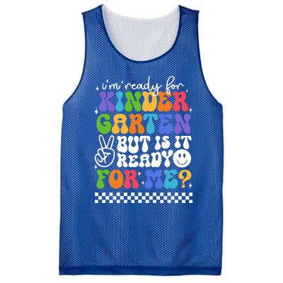 Im Ready For Kindergarten 1st First Day Of Back To School Mesh Reversible Basketball Jersey Tank