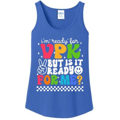 Im Ready For VPK Grade First Day Of School Teacher Ladies Essential Tank