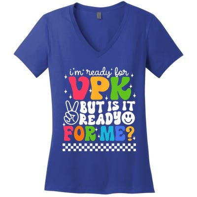 Im Ready For VPK Grade First Day Of School Teacher Women's V-Neck T-Shirt