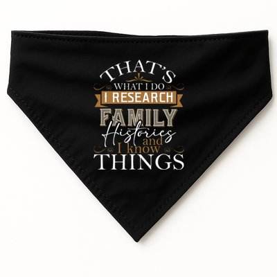 I Research Family Histories Genealogy Genealogist Ancestry USA-Made Doggie Bandana