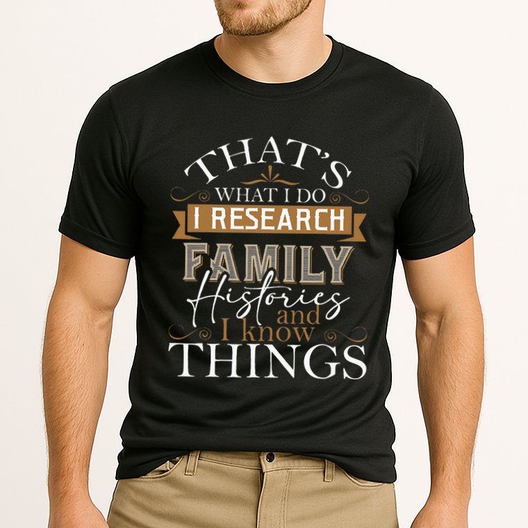 I Research Family Histories Genealogy Genealogist Ancestry Cooling Performance Crew T-Shirt