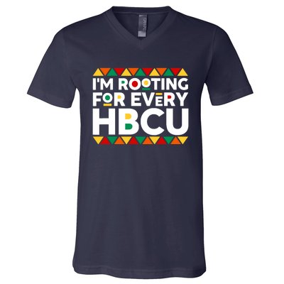 IM Rooting For Every Hbcu Historical Black College Alumni V-Neck T-Shirt