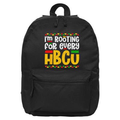 IM Rooting For Every Hbcu Historical Black College Student 16 in Basic Backpack