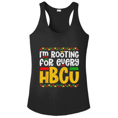 IM Rooting For Every Hbcu Historical Black College Student Ladies PosiCharge Competitor Racerback Tank