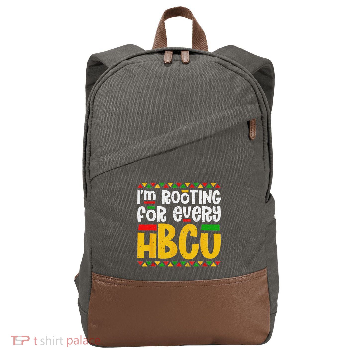 IM Rooting For Every Hbcu Historical Black College Student Cotton Canvas Backpack
