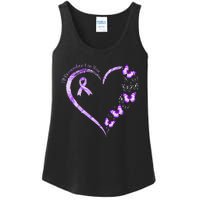 I'll Remember For You Purple Butterfly Alzheimer's Awareness Ladies Essential Tank