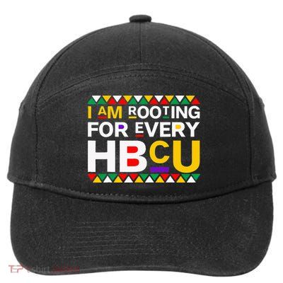 I'm Rooting For Every HBCU 7-Panel Snapback Hat