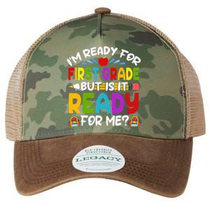 Im Ready For First Grade Back To School 1st Grade Legacy Tie Dye Trucker Hat