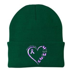 Ill Remember For You Purple Butterfly Alzheimers Awareness Knit Cap Winter Beanie