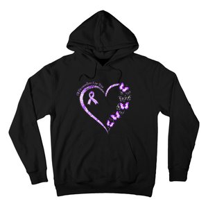 Ill Remember For You Purple Butterfly Alzheimers Awareness Hoodie