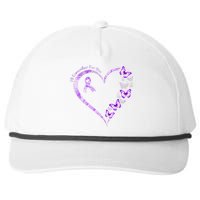 Ill Remember For You Purple Butterfly Alzheimers Awareness Snapback Five-Panel Rope Hat