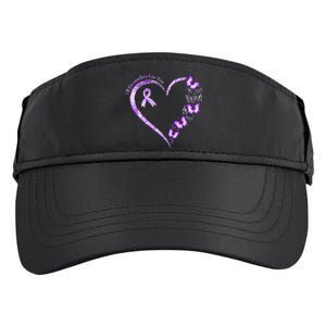 Ill Remember For You Purple Butterfly Alzheimers Awareness Adult Drive Performance Visor