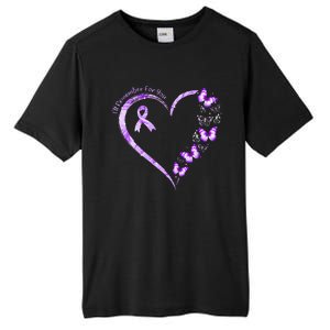 Ill Remember For You Purple Butterfly Alzheimers Awareness Tall Fusion ChromaSoft Performance T-Shirt