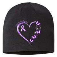 Ill Remember For You Purple Butterfly Alzheimers Awareness Sustainable Beanie