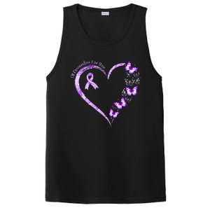 Ill Remember For You Purple Butterfly Alzheimers Awareness PosiCharge Competitor Tank