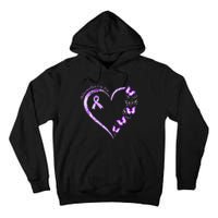 Ill Remember For You Purple Butterfly Alzheimers Awareness Tall Hoodie