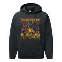 I Remain Faithful To The Cheese Vintage Japanese Rat Lover Performance Fleece Hoodie