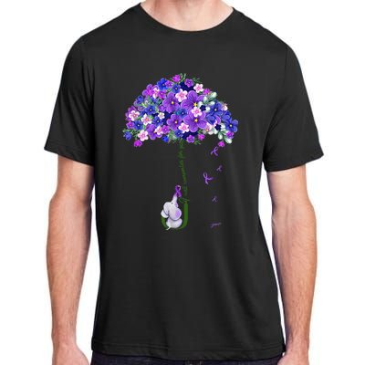 ILl Remember For You Purple Elephant AlzheimerS Awareness Adult ChromaSoft Performance T-Shirt