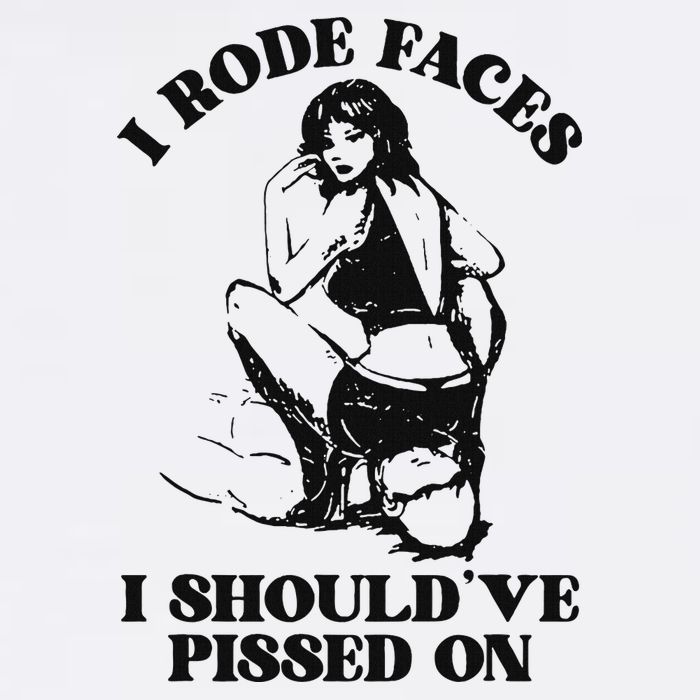 I Rode Faces I ShouldVe Pissed On Funny Saying Wool Snapback Cap