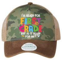 Im Ready For First Grade Funny Back To School 1st Grade Legacy Tie Dye Trucker Hat