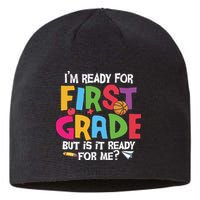 Im Ready For First Grade Funny Back To School 1st Grade Sustainable Beanie