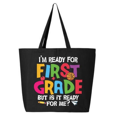 Im Ready For First Grade Funny Back To School 1st Grade 25L Jumbo Tote