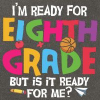 I'm Ready For 8th Grade Back To School First Day Of School Cotton Canvas Backpack