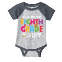 I'm Ready For 8th Grade Back To School First Day Of School Infant Baby Jersey Bodysuit