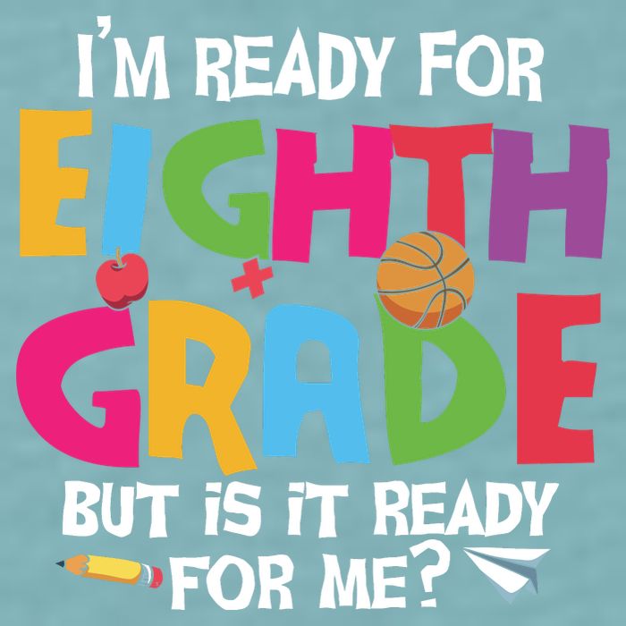 I'm Ready For 8th Grade Back To School First Day Of School Sueded Cloud Jersey T-Shirt