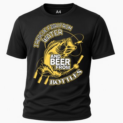 I Rescue Fish From Water And Beer From Bottles Funny Gift Performance Shirt