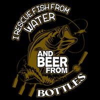 I Rescue Fish From Water And Beer From Bottles Funny Gift 16oz Travel Tumbler