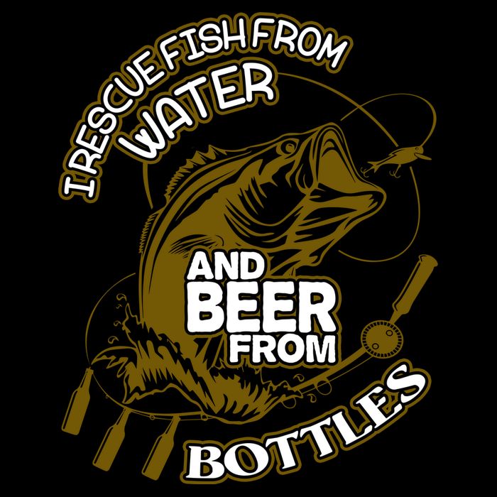 I Rescue Fish From Water And Beer From Bottles Funny Gift 16oz Travel Tumbler