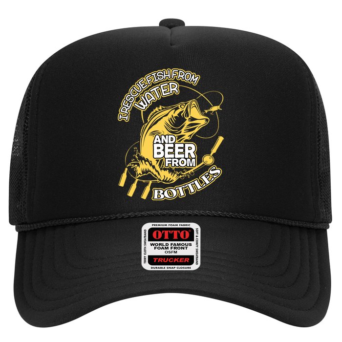 I Rescue Fish From Water And Beer From Bottles Funny Gift Hat