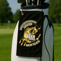 I Rescue Fish From Water And Beer From Bottles Funny Gift Golf Towel