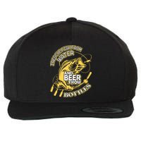 I Rescue Fish From Water And Beer From Bottles Funny Gift Wool Snapback Cap