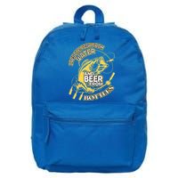 I Rescue Fish From Water And Beer From Bottles Funny Gift 16 in Basic Backpack