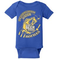 I Rescue Fish From Water And Beer From Bottles Funny Gift Baby Bodysuit
