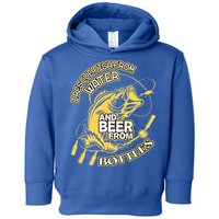 I Rescue Fish From Water And Beer From Bottles Funny Gift Toddler Hoodie