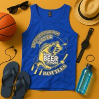 I Rescue Fish From Water And Beer From Bottles Funny Gift Tank Top