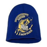 I Rescue Fish From Water And Beer From Bottles Funny Gift Short Acrylic Beanie