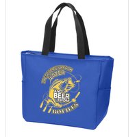 I Rescue Fish From Water And Beer From Bottles Funny Gift Zip Tote Bag