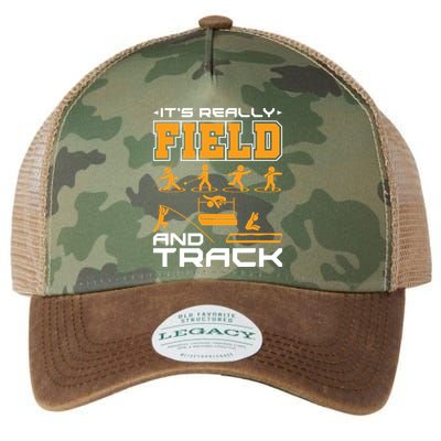 Its Really Field And Track Funny Quote Legacy Tie Dye Trucker Hat