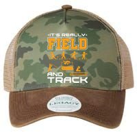 Its Really Field And Track Funny Quote Legacy Tie Dye Trucker Hat