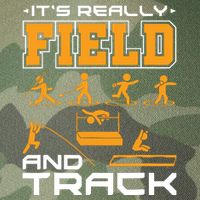 Its Really Field And Track Funny Quote Legacy Tie Dye Trucker Hat
