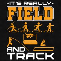 Its Really Field And Track Funny Quote Ladies PosiCharge Tri-Blend Wicking Tank