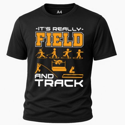 Its Really Field And Track Funny Quote Performance Shirt