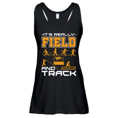 Its Really Field And Track Funny Quote Ladies Essential Flowy Tank